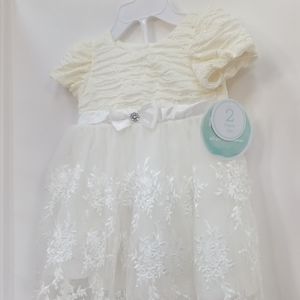 Nannette Girls 2pc 12 mo Ruffle Dress